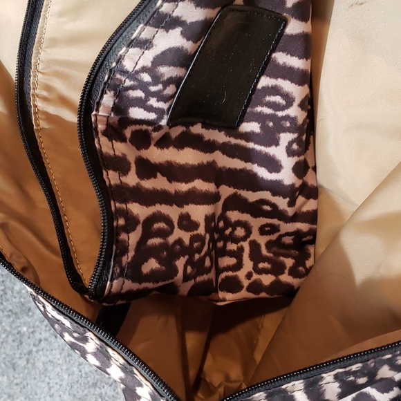 Coach Ocelot Print Nylon travel Bag, Snap Pouch & Cosmetic Pouch-Set - Picture 10 of 16